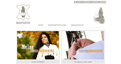 Desktop Screenshot of lederhandschuhmacher.com
